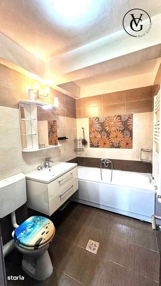 Apartament cu 2 camere semidecomandat, mobilat în Central