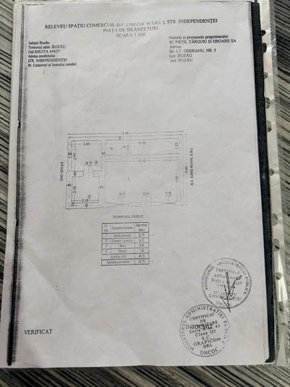 Spațiu comercial, de 53 mp, în Central