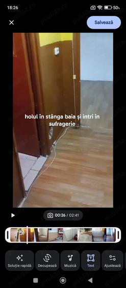 Apartament cu 3 camere semidecomandat în Craiovița Nouă