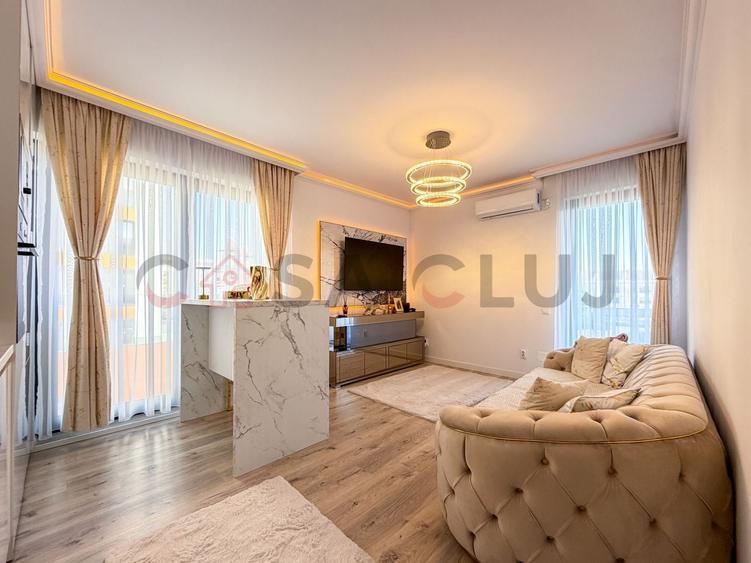 Apartament cu 2 camere semidecomandat, mobilat în Mărăști