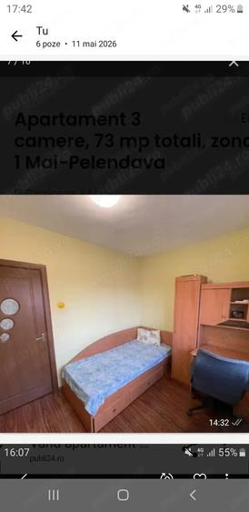Apartament cu 3 camere decomandat în 1 Mai