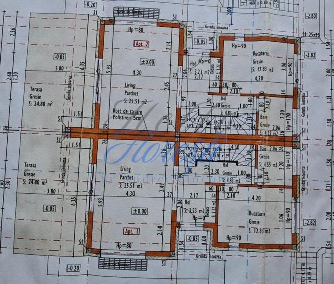 Duplex cu 5 camere cu Canalizare în Feleacu