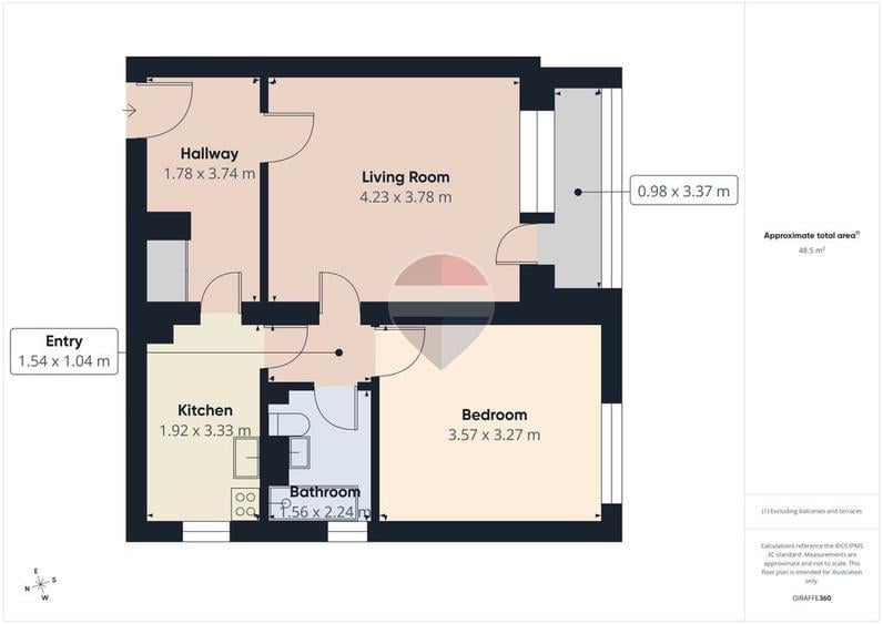 Apartament cu 2 camere circular, mobilat în Giulești