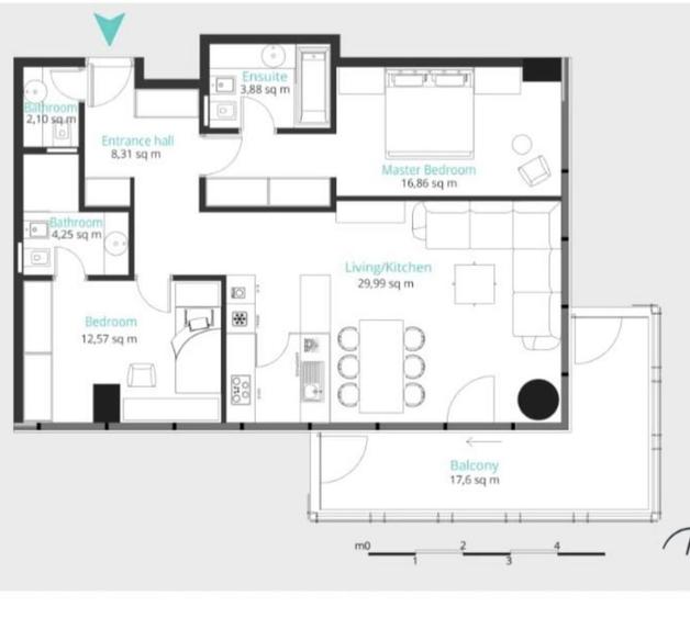 Apartament cu 3 camere decomandat în Floreasca