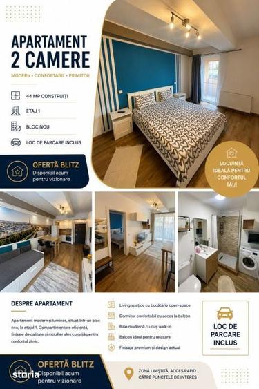 Apartament cu 2 camere decomandat în Săsar