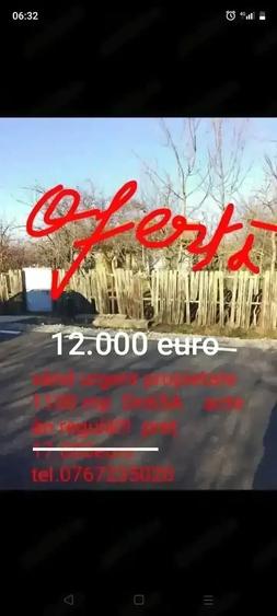 Teren de 1100 mp, în Central