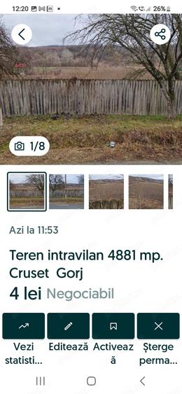 Teren de 4881 mp, în Slăvuța