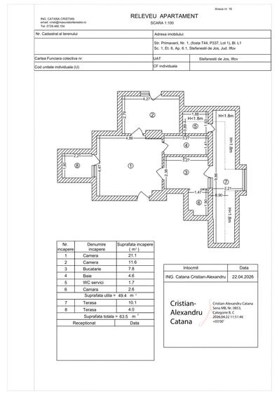 APARTAMENT 2 CAMERE | TERASĂ ÎNCHISĂ ȘI ACOPERITĂ | 1 LOC PARCARE | COSMOPOLIS - 18