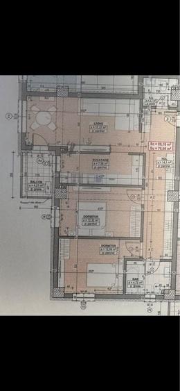 Apartament cu 3 camere în Central