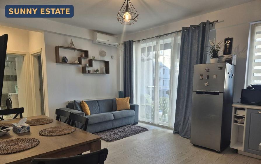 Apartament cu 2 camere semidecomandat, mobilat în Exterior Est