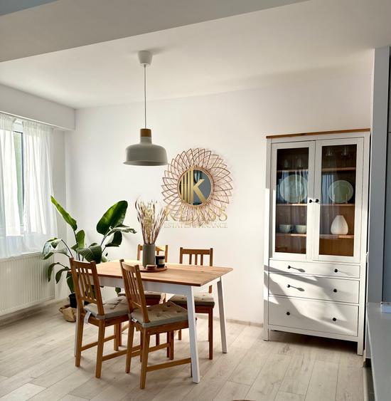 Apartament cu 2 camere semidecomandat, mobilat în Otopeni