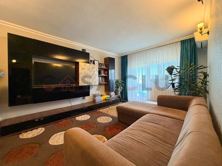 Apartament cu 3 camere decomandat, mobilat în Mănăștur