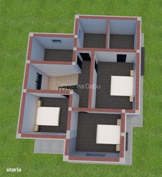 Casa P+1, 341 MP teren, 120 MP utili, comuna Malu Mare, zona Selgros