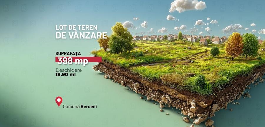 Teren Construcții intravilan de 398 mp, în Berceni