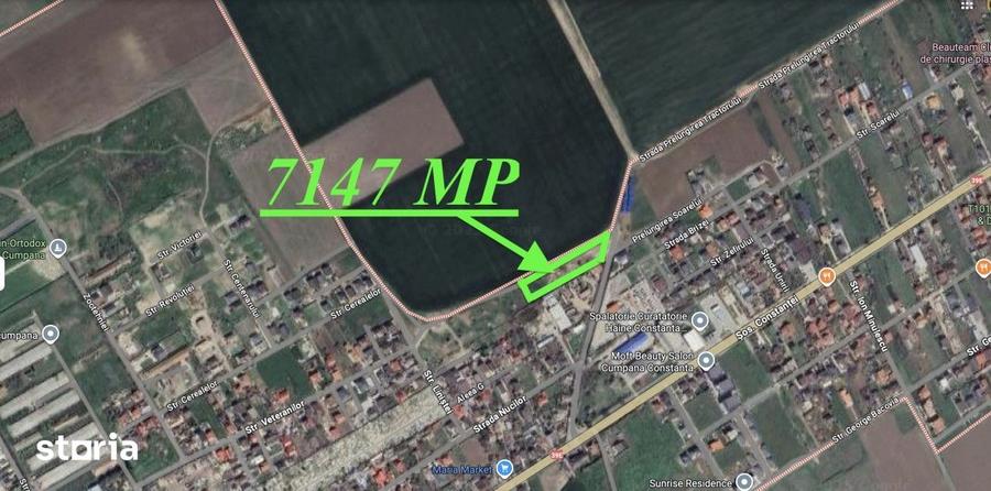 Teren de 7147 mp, în Cumpăna