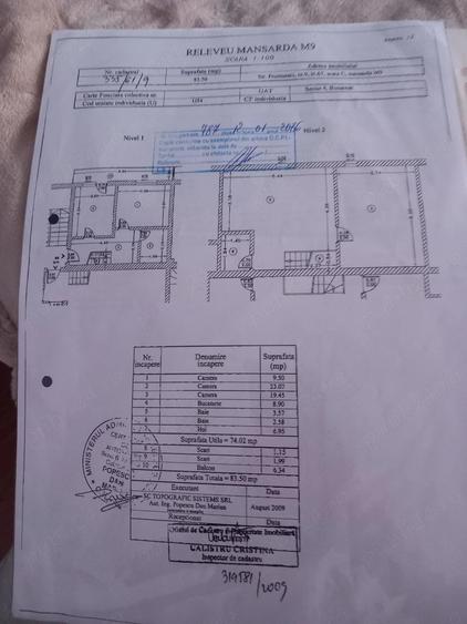 Apartament cu 3 camere semidecomandat în Central