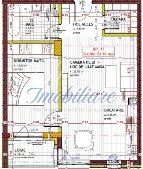 Apartament 2 camere 53,10mp, zona Tineretului - 1