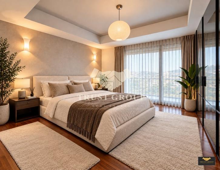 Apartament cu 4 camere semidecomandat, mobilat în Herăstrău