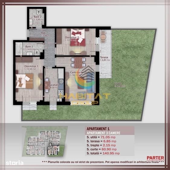 Apartament cu 3 camere decomandat în Theodor Pallady