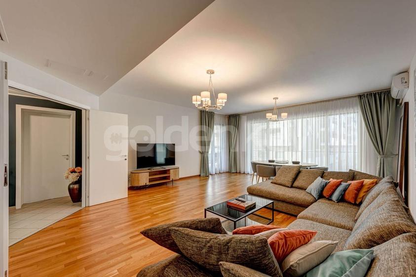 Apartament cu 4 camere decomandat, mobilat în Herăstrău