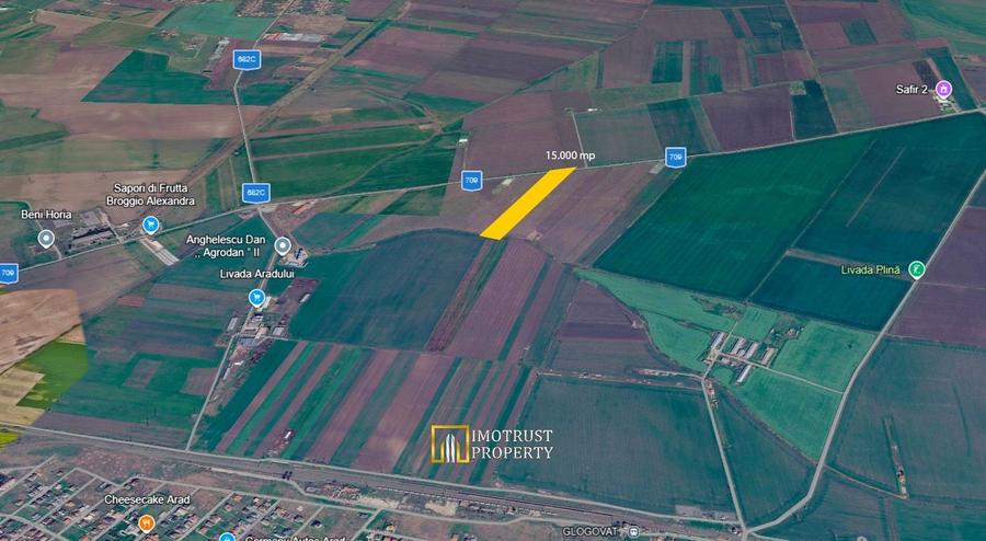Teren agricol extravilan de 15000 mp, în Exterior Nord