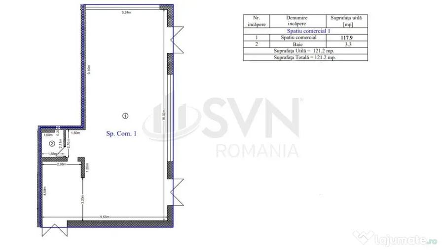 Spațiu comercial, de 100 mp, în Lujerului