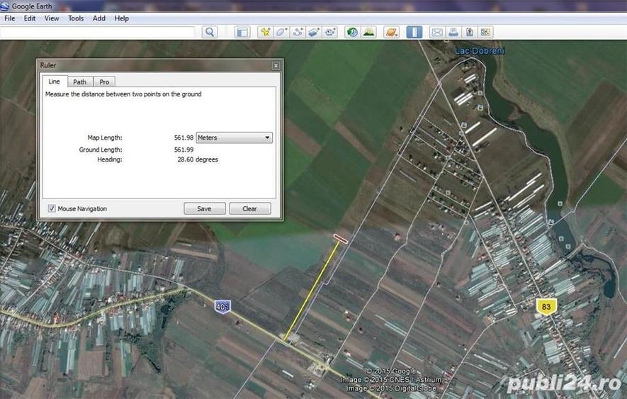 Teren de 1100 mp, în Dobreni