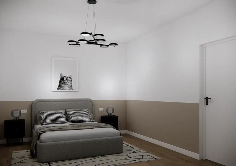 Apartament cu 2 camere semidecomandat, mobilat în Voluntari