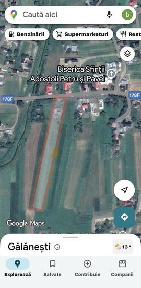 Casă individuală cu 3 camere cu Teren 8200 Mp în Gălănești