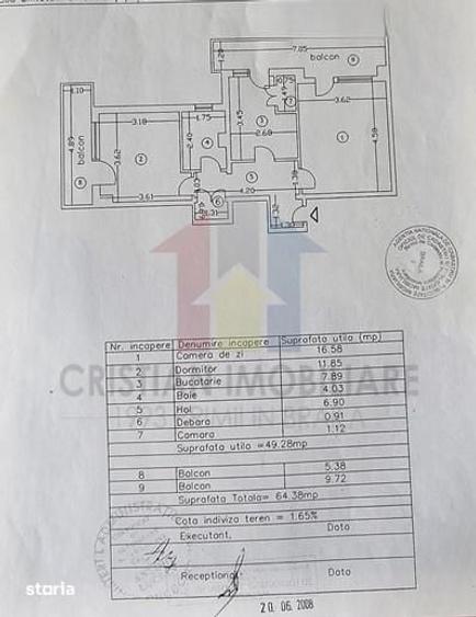 Apartament cu 2 camere decomandat în Apollo