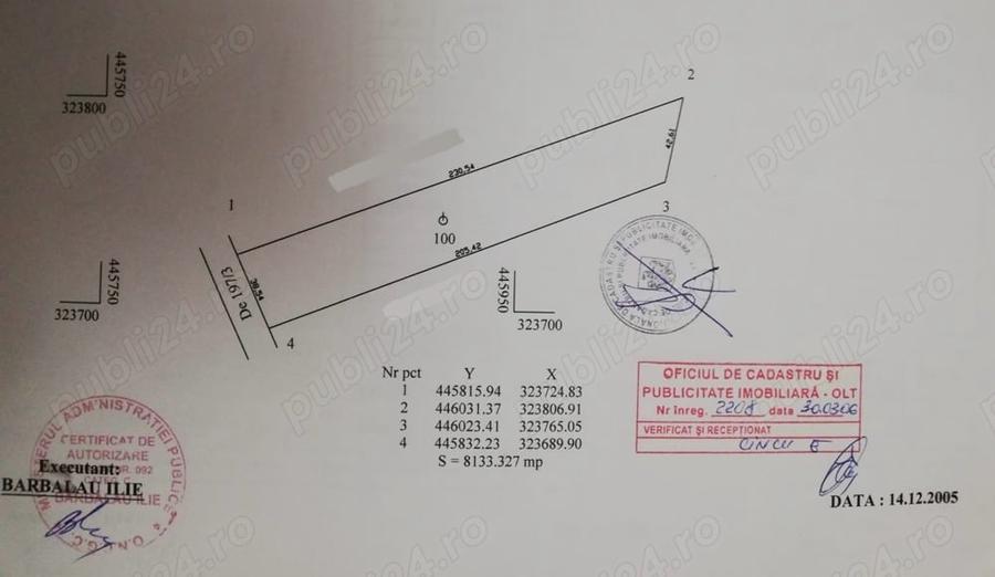 Teren de 8133 mp, în Slătioara