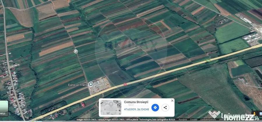Teren de 6100 mp, în Stroiești