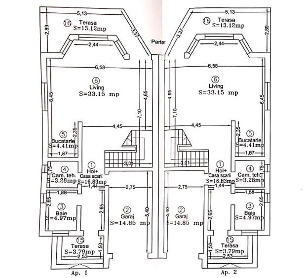 Duplex cu 5 camere cu Canalizare în Dumbrăvița