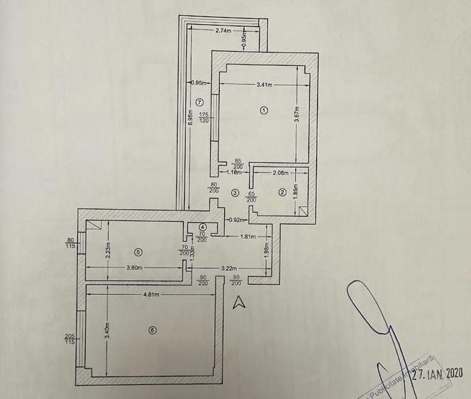 Apartament cu 2 camere decomandat în Nicolina