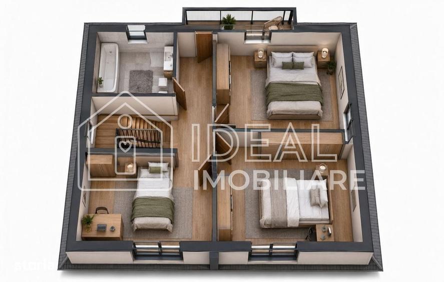 Duplex Premium cu 4 camere in Selimbar | 125 mp utili | 215 mp de tere - 4