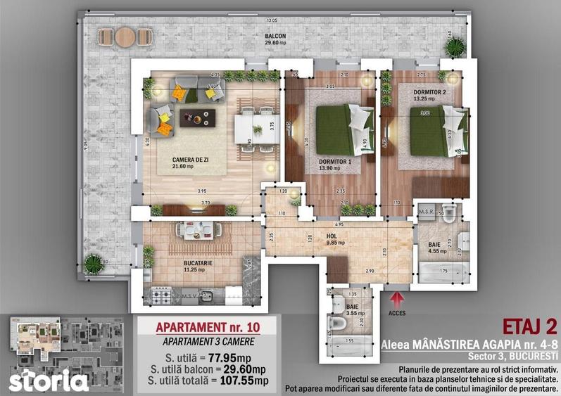 AP. 3CAM SPATIOS -FINISAJE PREMIUM / N. GRIGORESCU. COMISION 0%! - 6