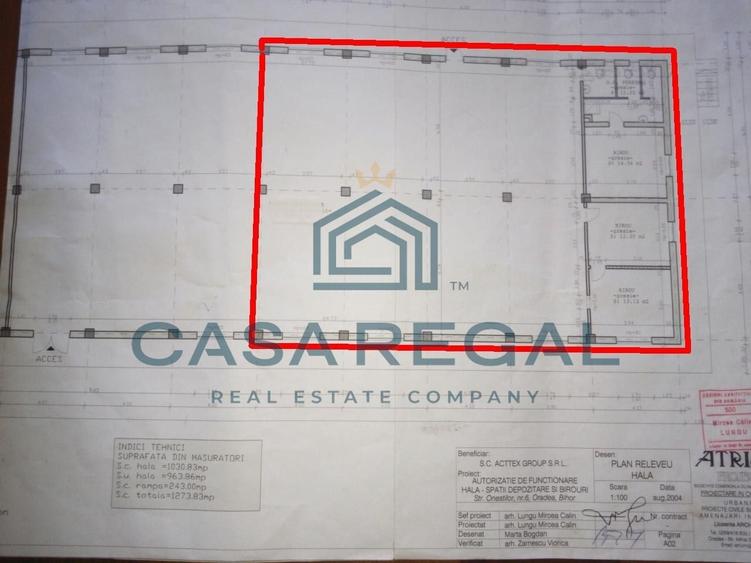 Spațiu industrial, de 750 mp, în Iosia-Nord