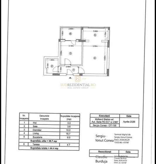 Apartament cu 2 camere în Central