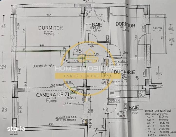 Apartament cu 3 camere în Nicolina