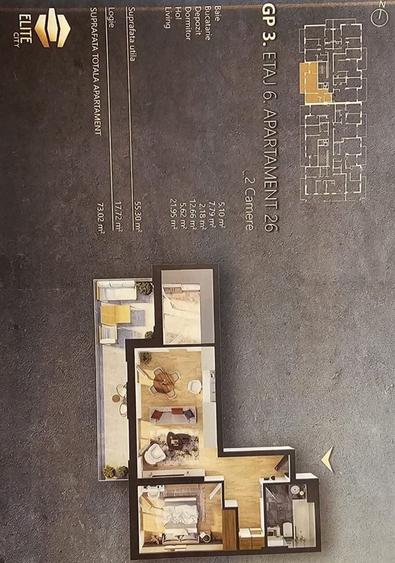 Vand apartament doua 2 camere - 1