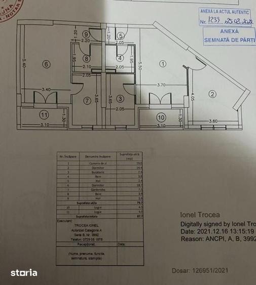 Apartament cu 3 camere decomandat în Militari