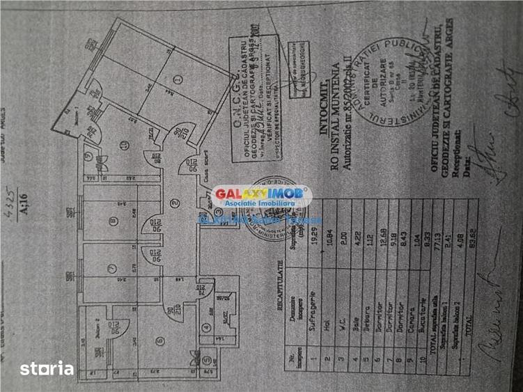 Apartament cu 4 camere în Mărășești