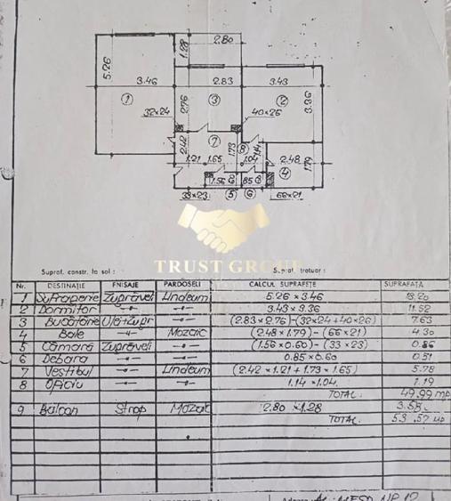 Apartament cu 2 camere decomandat în Gorjului