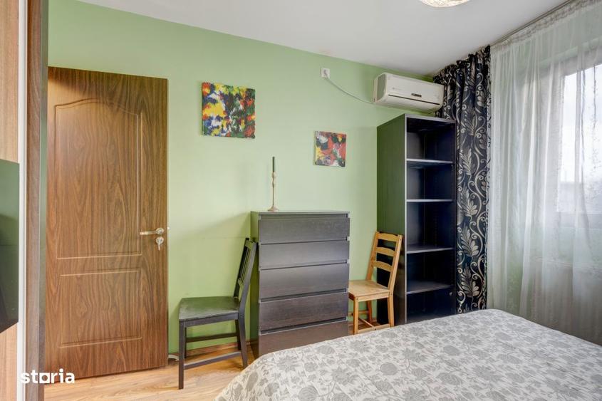 Apartament cu 3 camere semidecomandat, mobilat în Apărătorii Patriei