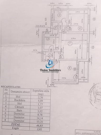Apartament cu 3 camere semidecomandat în Dărmănești