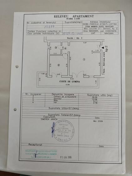 Apartament cu 2 camere semidecomandat în Nord