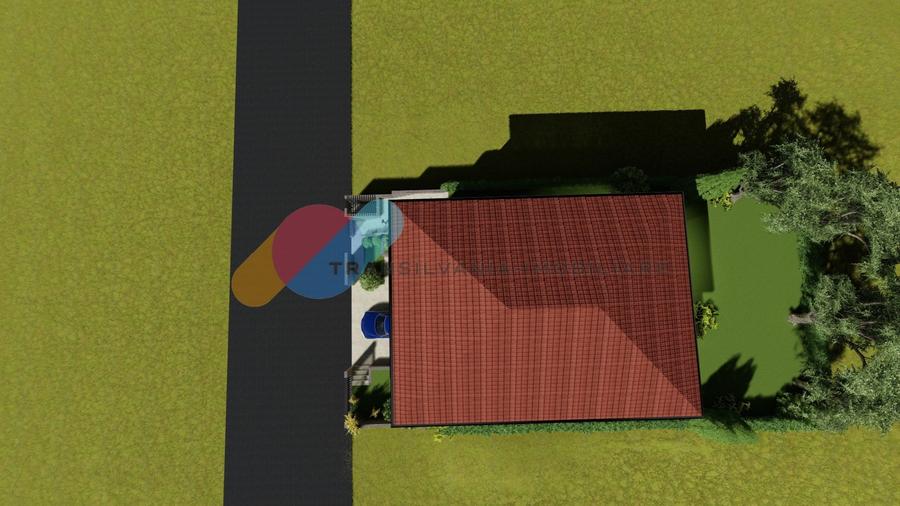 Casă individuală cu 4 camere cu Canalizare în Dâmbul Rotund