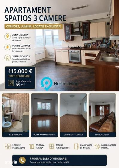 MEGA OCAZIE| APARTAMENT CU 3 CAMERE PRET EXCELENT !!! - 9