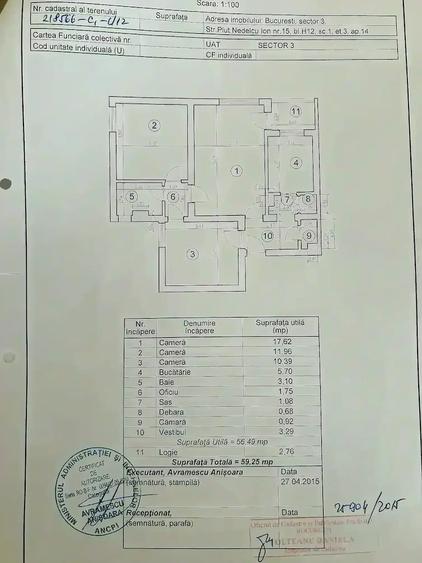 Apartament cu 3 camere semidecomandat, mobilat în Dristor