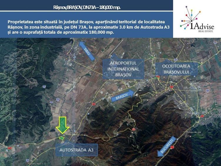 Teren Construcții intravilan de 180000 mp, în Sud-Vest
